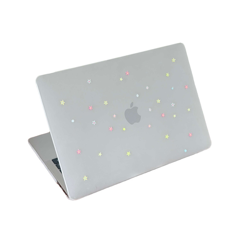 寻壳适用多巴胺星星磨砂macbookair保护壳13Pro8case苹果笔记本电脑保护套neo外壳pro硬macpro14寸13透明简约