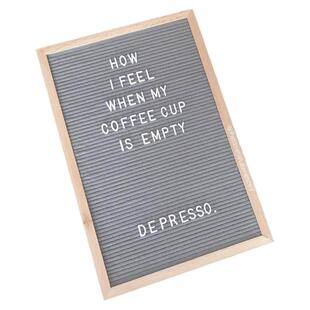 ins风手工毛毡字母板felt letterboard木相框儿童拍照道具留言板