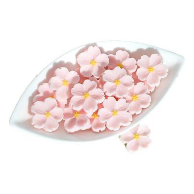 巧克力樱花成品粉色多蕊小花摆件