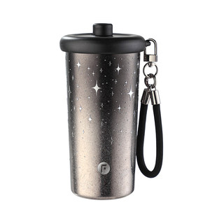 富光纯钛保温杯女生2025新款高颜值钛杯吸管咖啡杯水杯子新年礼物