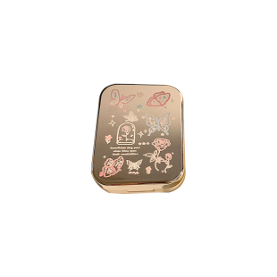 高级感镜面隐形眼镜盒蝴蝶防漏便携美瞳盒双联伴侣收纳盒子多副装