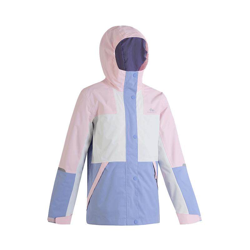 迪卡侬儿童三合一秋冬保暖羽绒服