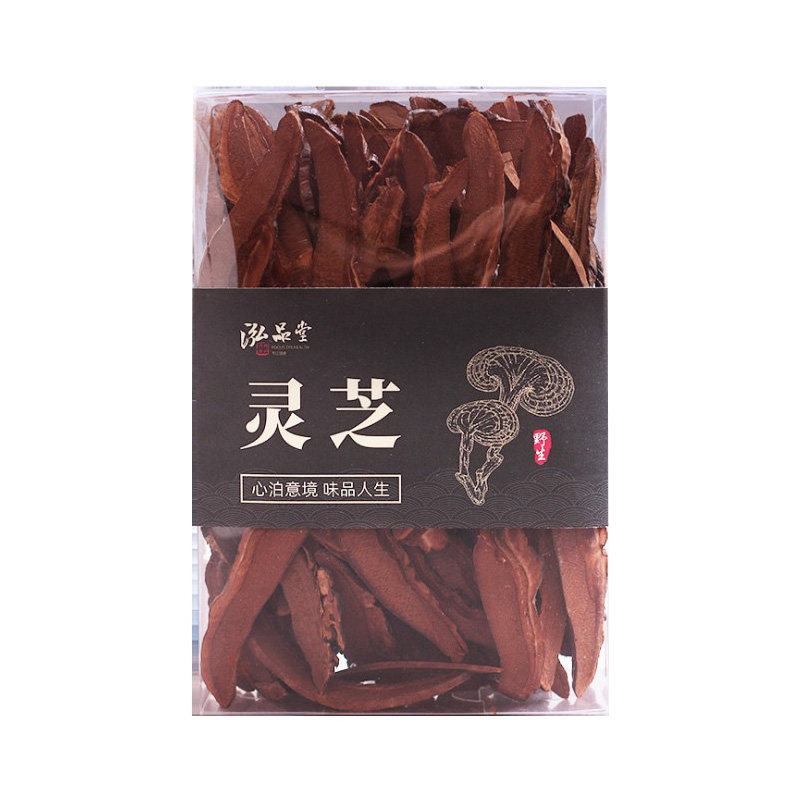 紫灵芝片250g吉林长白山特产滋补椴木林芝头道粉新鲜油搭孢子粉