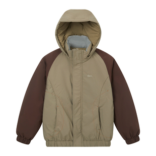 咕噜日记童装儿童棉服2025秋冬装女童连帽滑雪服棉袄保暖男童上衣