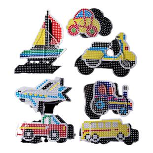 5mm拼豆豆模板1比1拼豆图纸平面拼图透明拼板学生手工diy儿童玩具