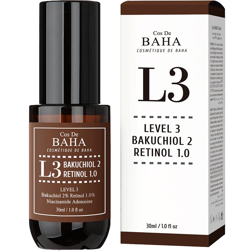 COS DE BAHA L3 A醇1%补骨脂酚2%紧致抗初老精华液去斑