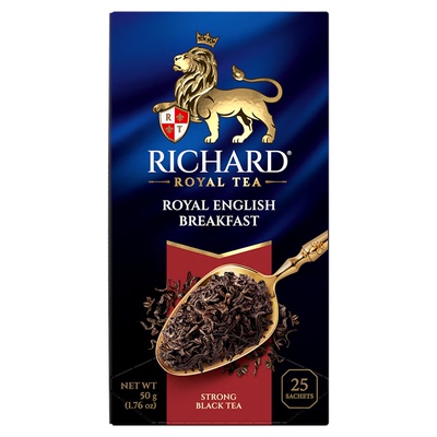瑞查得RICHARD早餐红茶英式红茶独立袋泡茶俄罗斯进口红茶包