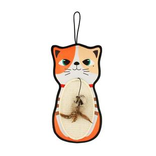 GiGwi贵为猫抓垫剑麻绳耐磨不掉屑猫玩具猫抓板贴墙壁挂保护沙发