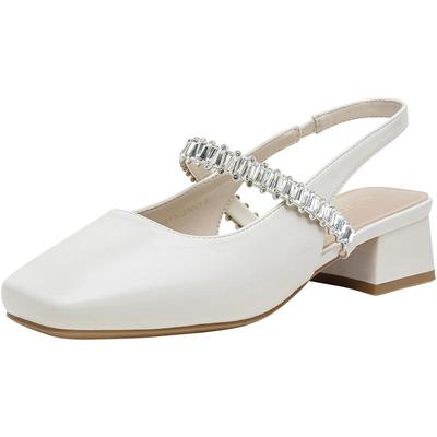 百思图2025夏季商场新款法式玛丽珍后空凉鞋粗跟女凉鞋W6611BH5