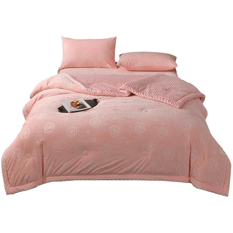 豆豆绒被子冬季成人豆豆被单人春秋被冬被冬天加厚棉被秋冬厚盖被