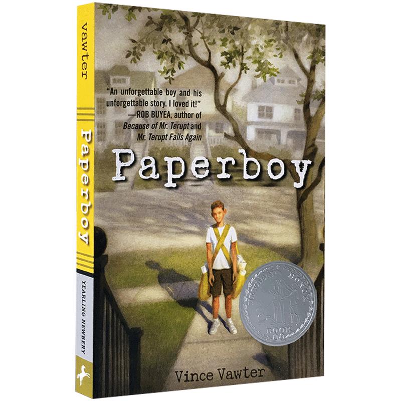 英文原版报童PAPERBOY送报男孩纽伯瑞银奖儿童文学小说适合10岁及以上读者阅读中小学阅读课外推荐提升英语水平励志积极乐观