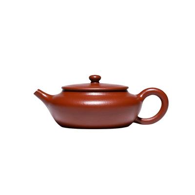 名壶秋月小品宜兴紫砂壶原矿朱泥扁晨壶名家全手工功夫茶具泡茶壶