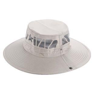 防晒帽男士夏季遮阳帽户外登山钓鱼大檐遮脸防紫外线渔夫太阳帽子