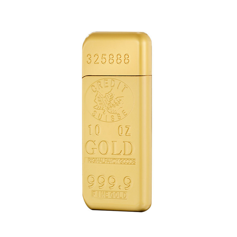 新款砂金金条超薄珍珠迷你便携充气打火机创意砂轮明火礼品打火机