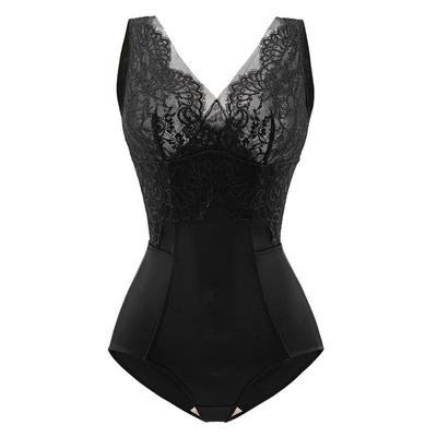 美人计|塑身塑形 收腹提臀美背蕾丝V领美体衣女后脱|merrige官方