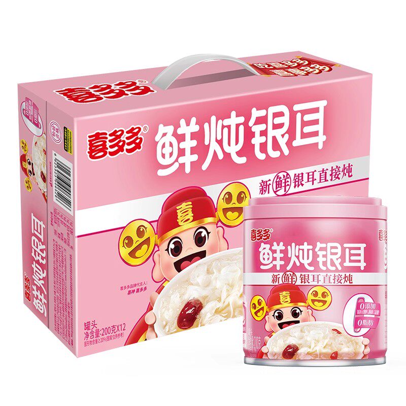 喜多多水果罐头200g*12罐礼盒