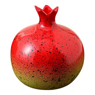 喜庆摆件石榴花仿真花假花石榴果树枝果实餐桌装饰吉祥果摆件摆设