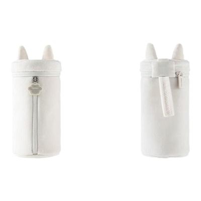 国誉动物耳朵圆筒笔袋柔软笔袋