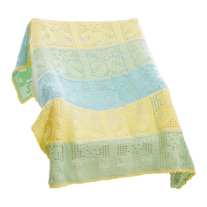 明月手作亲肤宝宝棉 小熊新生婴儿毯子空调毯手工diy钩针编织教程