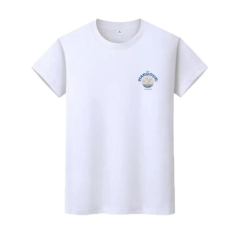 夏季100%纯棉短袖t恤男潮牌ins个性印花青少年打底衫半袖男t上衣