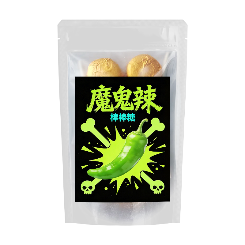 整蛊恶搞魔鬼辣棒棒糖爆辣超辣特辣死神辣变态辣零食辣椒糖无蔗糖