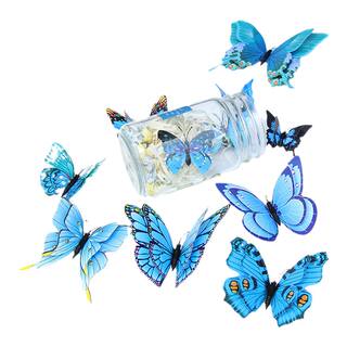 3D立体仿真蝴蝶客厅墙面装饰品墙贴卧室房间贴画幼儿园创意冰箱贴