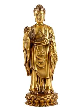 铜释迦牟尼佛佛像摆件大日如来佛祖铜像家居客厅摆件铜灵山大佛