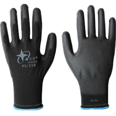 透气薄款劳保手套星宇PU防静电