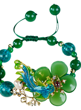 七彩蝶度女琉璃珠波西米亚民族风