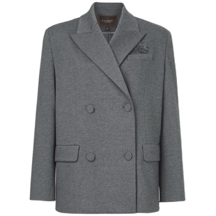 艺之卉秋新款高知静奢风双排扣廓形干练轻职场西装外套套装