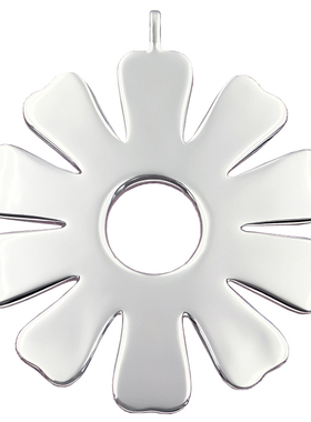 有颗星星女S925银太阳花项链吊坠