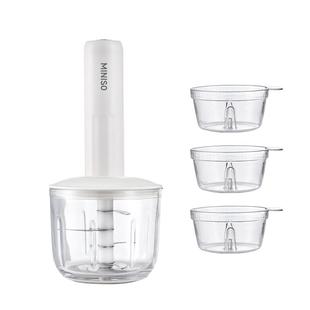 MINISO电动绞肉机小型多功能料理机家用自动捣蒜器无线佐料机辅食