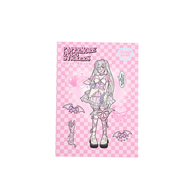 有控 20张甜酷少女 国产原创人物大咕卡手机手帐贴纸书手账贴画本