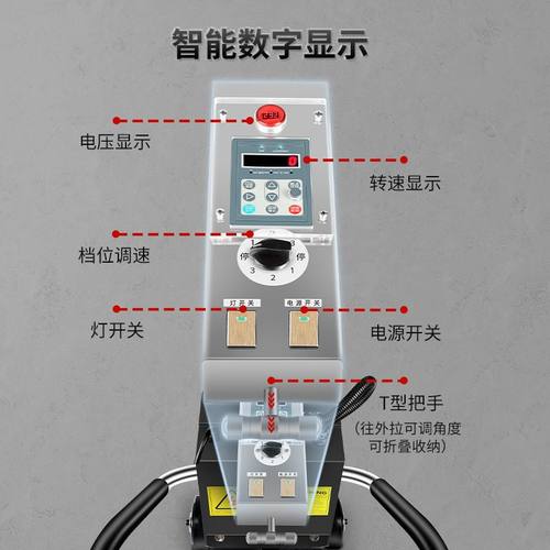 凯慕洁大理石瓷砖高速抛光晶面机水磨石地面打磨抛光养护地板打蜡