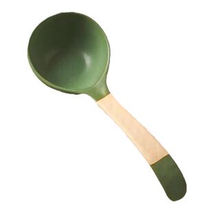 日式复古陶瓷大汤勺家用大号盛汤喝汤长柄勺子高颜值精致汤匙