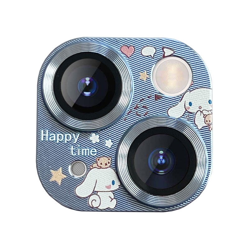 适用iPhone16手机镜头膜苹果15ProMax后摄像头贴膜13mini金属卡通膜16plus镜头保护贴14promax铠甲合金镜头膜