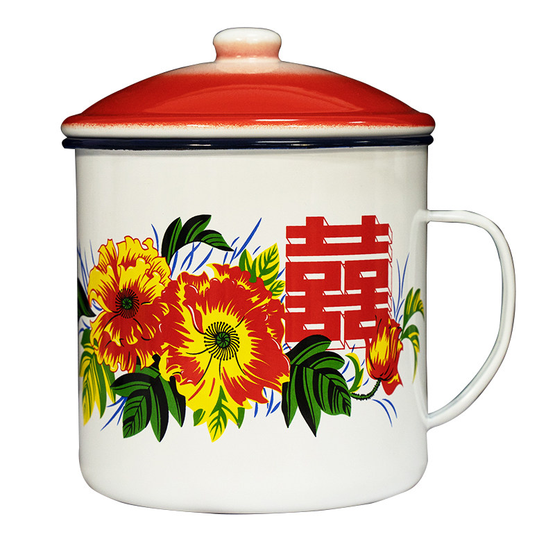 搪瓷杯大号怀旧老式大容量茶缸子