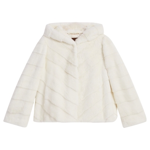 YINER音儿专选2026春季新款一手长保暖连帽整貂母貂水貂毛皮草