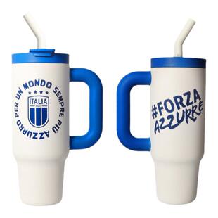 【官方正版】意大利国家队｜限定大容量队徽吸管杯车载杯蓝衣军团