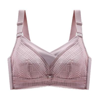 大胸显小美背文胸聚拢缩胸显瘦