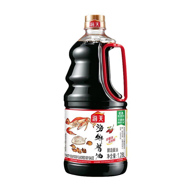 海天海鲜酱油1.28L家用生抽大瓶