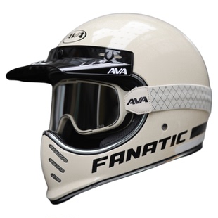 AVA狂徒摩托车复古巡航全头盔轻量化小盔体攀爬日式尖嘴越野山盔
