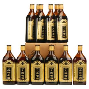 黑标十年陈上海老酒海派黄酒500mlx12瓶装绍兴产花雕酒陈年加饭