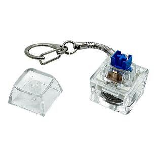 高特轴机械键盘试轴器带钥匙扣透明摆件发光钥匙扣解压玩具带灯