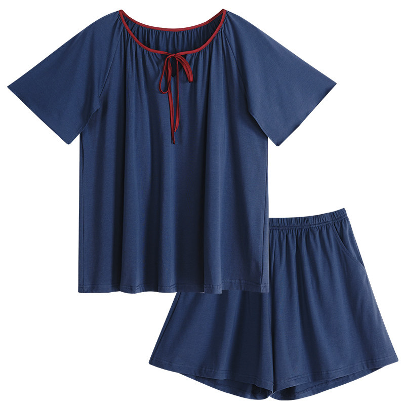 歌媄芮夏天睡衣女款纯棉短袖短裤