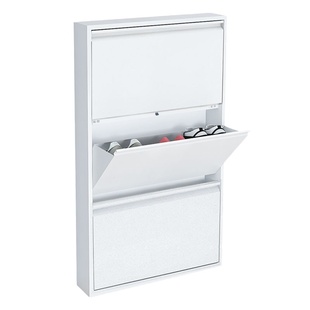 超薄鞋柜2025新款12cm家用门口大容量北欧简约金属极窄入户翻斗柜