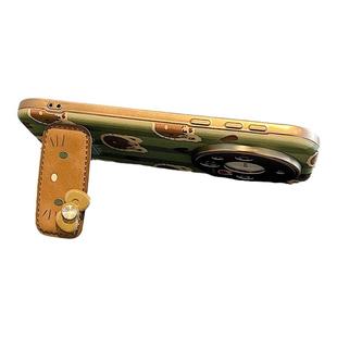 适用华为mate70pro手机壳皮质可爱猫咪mate60pro卡通创意带支架mt50p网红高级感女款40全包防摔mate70保护套