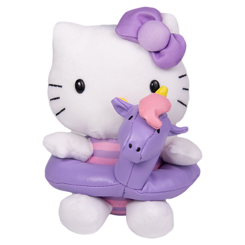 正品HelloKitty美版甜甜圈鸭子火烈鸟独角兽泳圈公仔