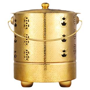 不锈钢烧纸桶金桶烧经桶家用元宝钱纸桶化宝筒盆焚烧炉拜神室内