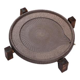 宜兴紫砂石磨茶盘大小圆形茶台客厅排水式茶海功夫茶具套装干泡台